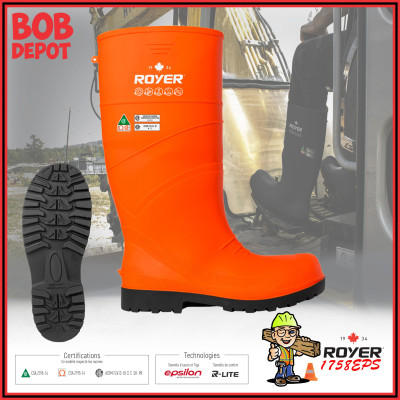 Botte en Caoutchouc Thermoplastique - Orange