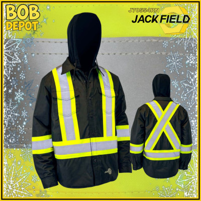 Manteau Doublé en Piqué - Hi-Viz