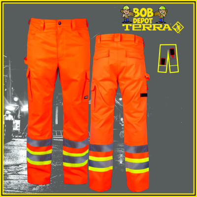 Pantalon avec Pochettes au Genoux - Hi/Viz