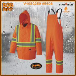 Ensemble Imperméable Robuste PolyOxford 210D - Orange/Hi-Viz