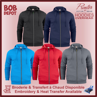 Hoodie OVERHEAD avec Fermeture Éclair