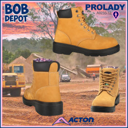 Bottes de Travail PROLADY en Cuir - Tan