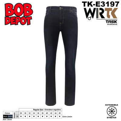 Jeans de Travail Extensible à Coupe Droite