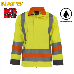 Manteau de Signaleur Imperméable - Jaune/Hi-Viz