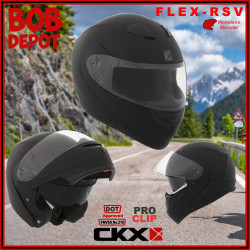 Casque de Moto Modulaire FLEX RSV Solid - Noir Mat