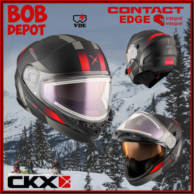 Casque de Motoneige Intégral CONTACT EDGE VDE - Rouge