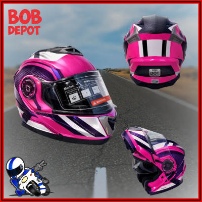 Casque de Moto Modulaire Pink Graphic