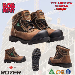 Bottes de Travail 6'' FLX AIRFLOW - Brun