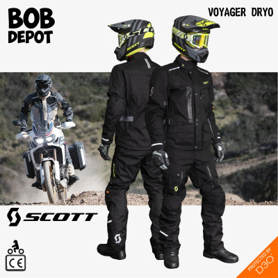 Manteau de Moto VOYAGER DRYO - Noir