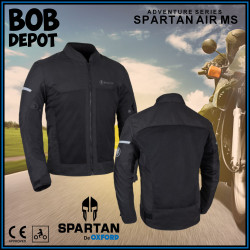 Manteau de Moto SPARTAN AIR MS - Noir Furtif