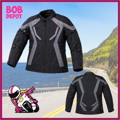 Manteau de Moto  - Noir/Gris