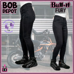 Jeggings de Moto FURY - Noir