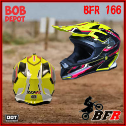 Casque Hors-Route - Noir/Jaune fluo