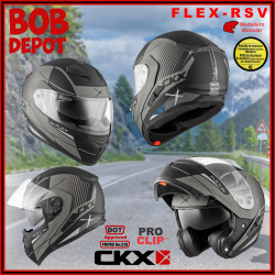 Casque de Moto Modulaire FLEX RSV TEMPO - Gris Mat