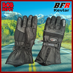 Gants en Cuir avec Kevlar - Doublé