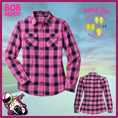 Chemise de Moto Renforcé avec Aramid Kevlar DuPont™