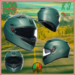 Casque de Moto Integral K3 E2206 - Vert Mat Salvia