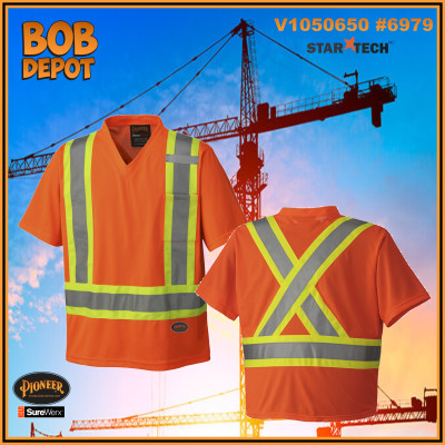 Chandail de Sécurité Micro Mesh - Orange/Hi-Viz