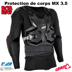 Protège-Corps MX 3.5 - 2 Morceaux -  Noir