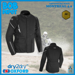 Manteau de Moto MONTRÉAL 4.0 Dry2Dry - Noir