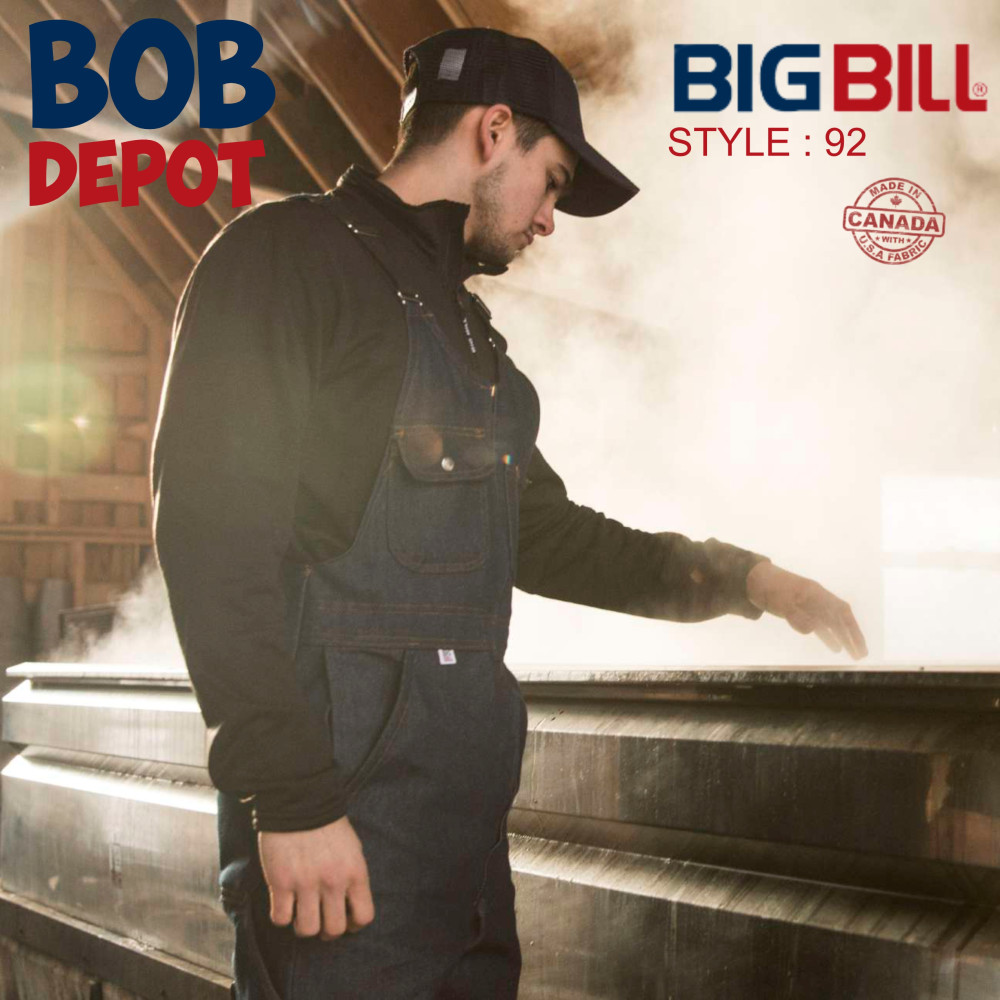 Big bill best sale denim overalls