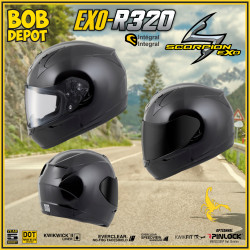 Casque de Moto Intégral EXO-R320 Solid - Noir Mat