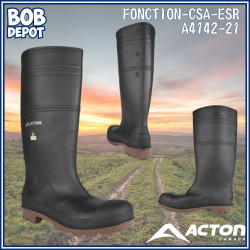 Bottes Imperméable FONCTION CSA ESR - Noir/Brique