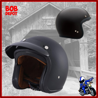 Demi-Casque de Moto Vintage avec Palette