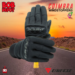 Gants de Moto COIMBRA WINDSTOPPER® - Noir/Noir