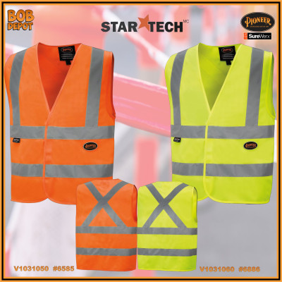 Vestes Sans Manches avec Ruban de 2 po - Hi-Viz