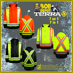 Manteau 7 en 1 Doublée - Hi-Viz