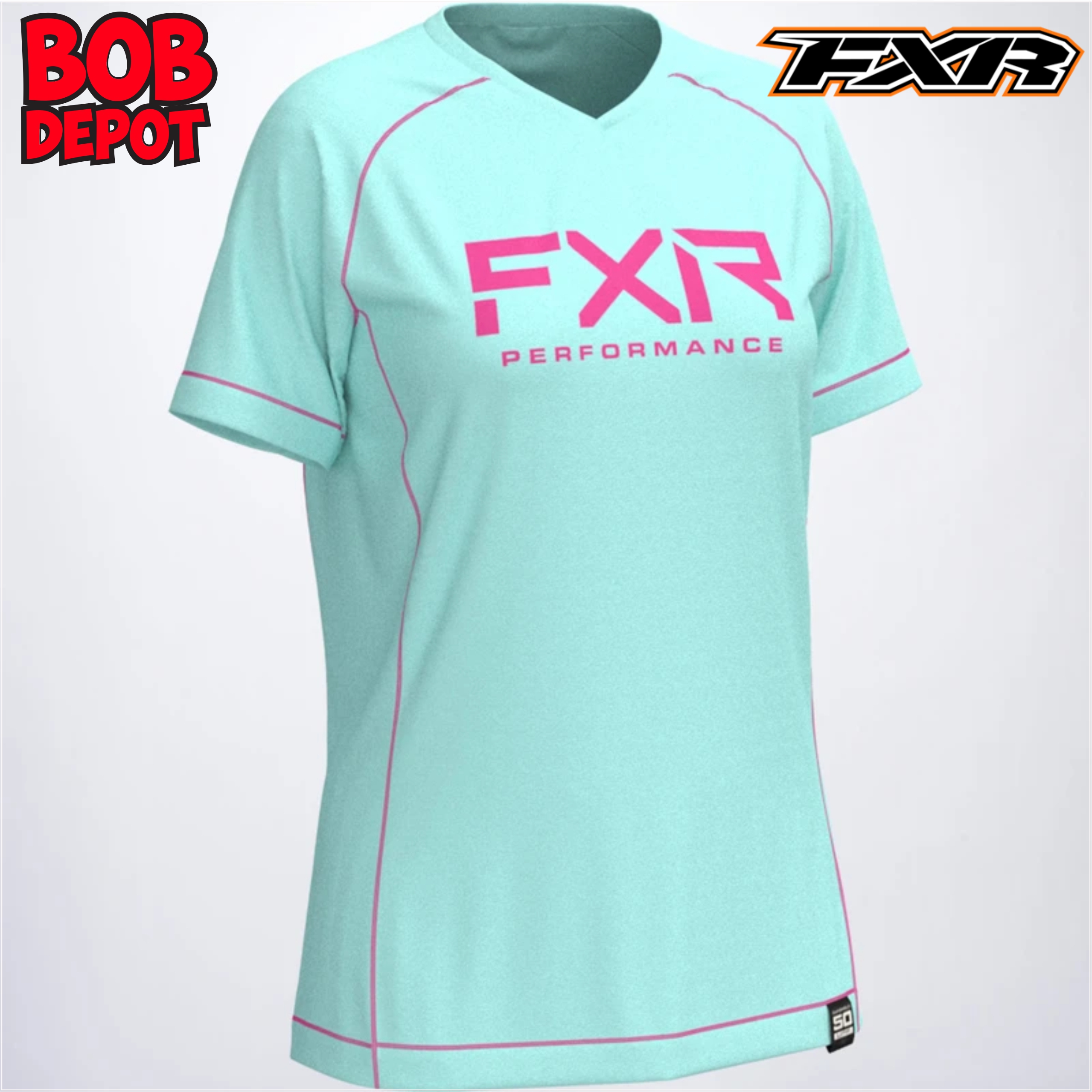 T-Shirts ATTACK UPF - Seafoam/Rose