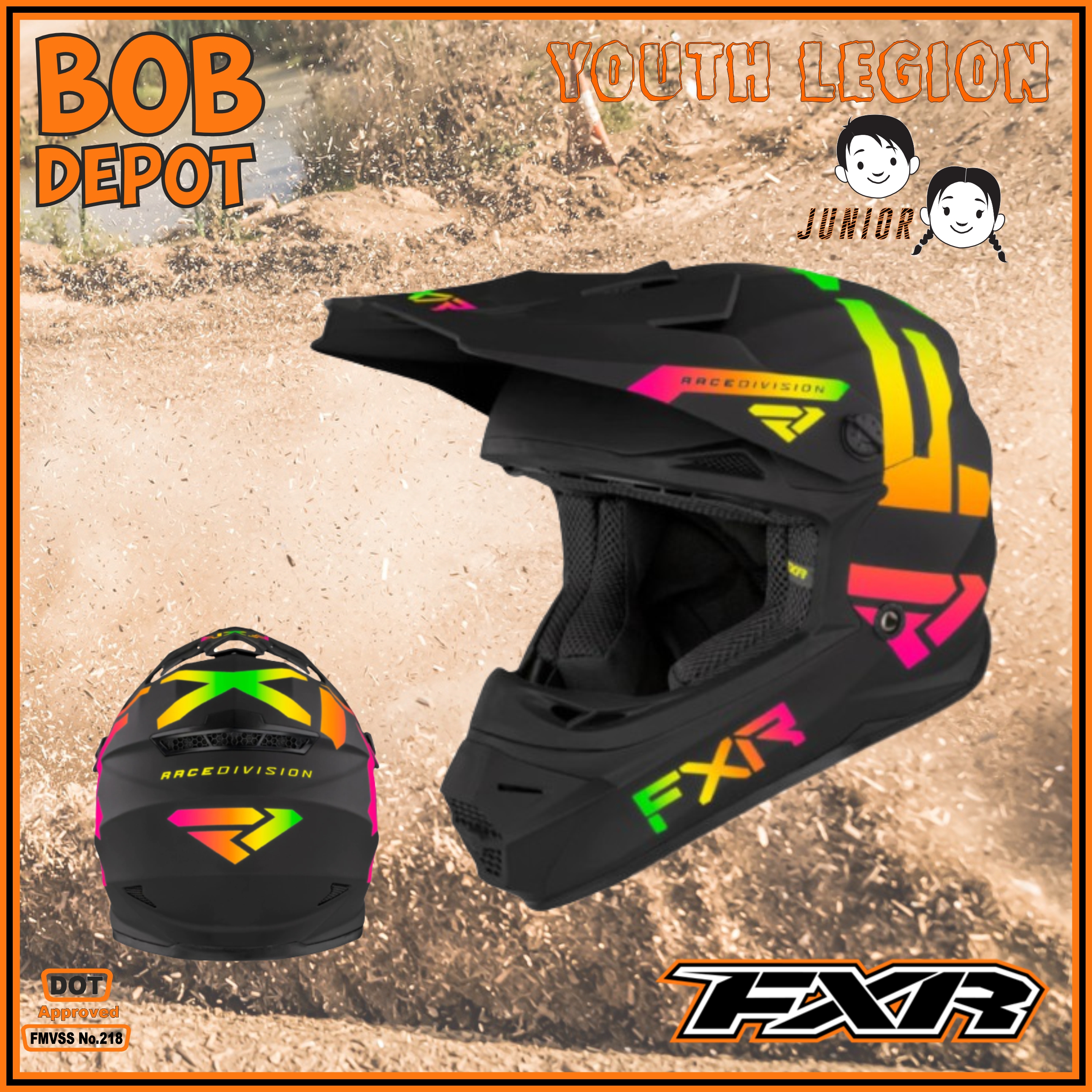 Casque Hors-Route YOUTH LEGION - Sherbert