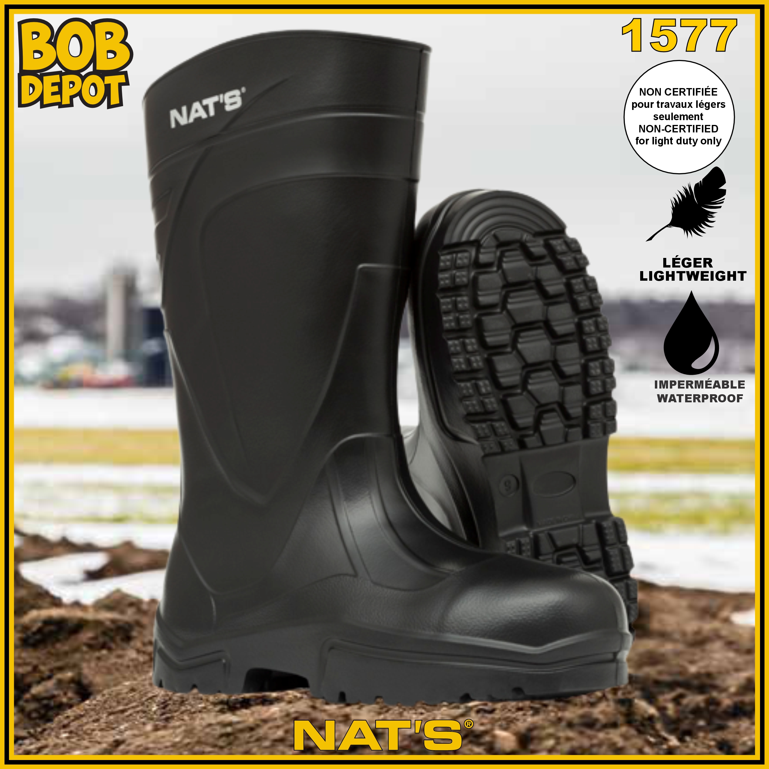 Botte Imperméable avec Cap en Composite