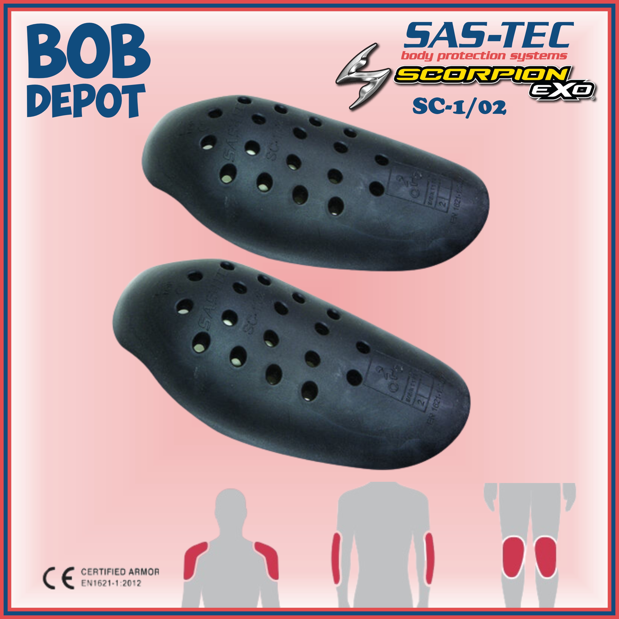Protecteur 3D en Mousse Souple SC-1/02 - en Paire