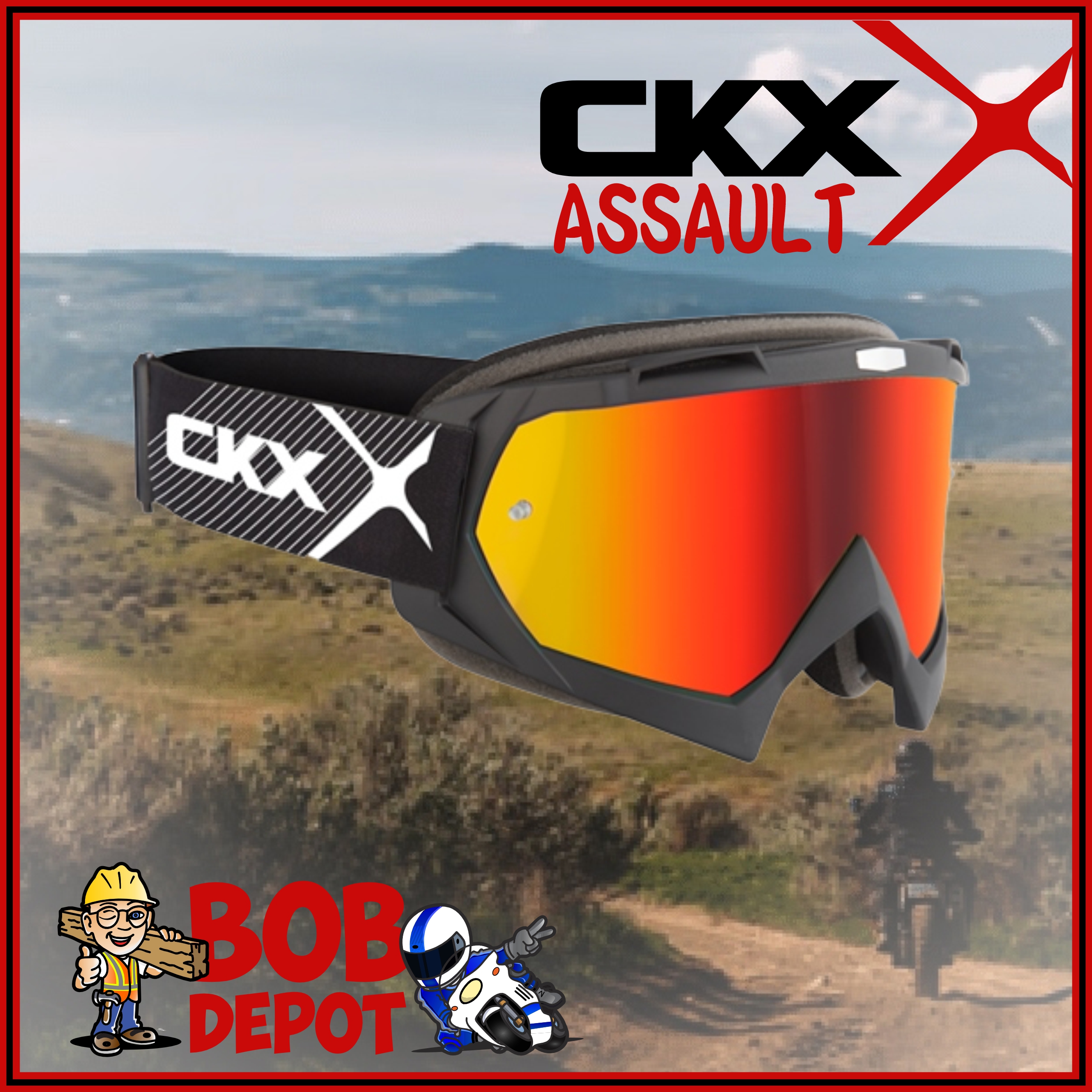 Lunettes/Goggles ASSAULT - Revo Rouge
