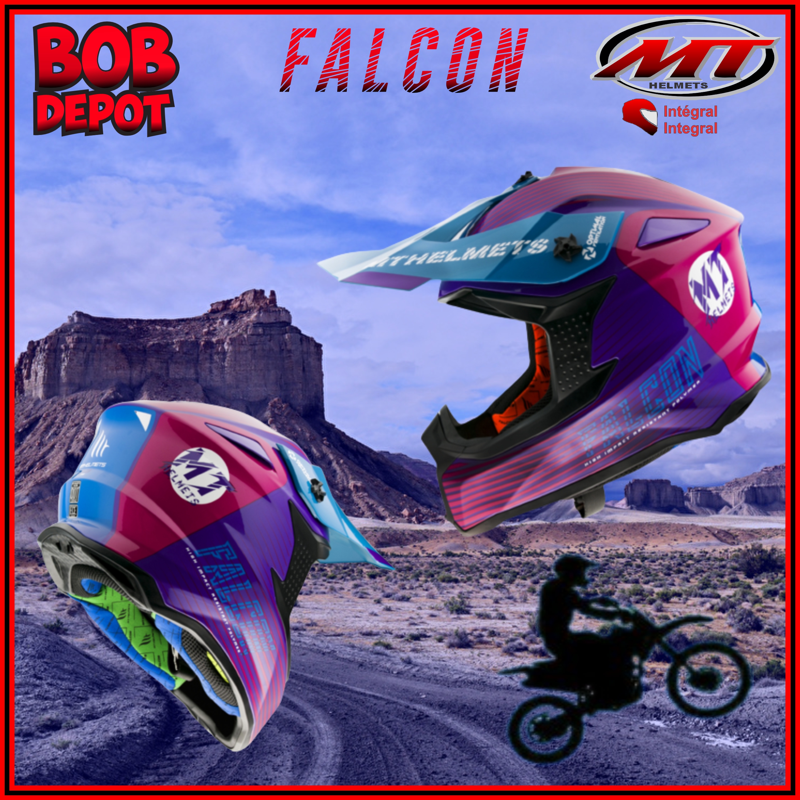 Casque Hors-Route FALCON - System Rose
